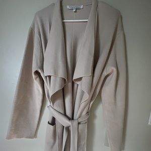Long cashmere sweater/cardigan great for workwear